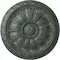 Ekena Millwork Kirke Ceiling Medallion (Fits Canopies up to 3 3/4"), 15 3/4"OD x 5/8"P, Athenian Green Crackle CM16KIAGC - alternate 1